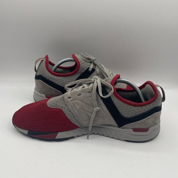 New Balance 247 Running Shoes Casual Grey Red Mens Size 9 main image 3